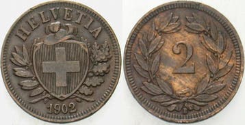 2 Rappen 1902 Schweiz-eidgenossenschaft, Verzenden