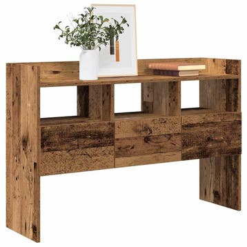 vidaXL Dressoir 105x30x70 cm bewerkt hout oud houtkleurig, Verzenden, Nieuw, Overige houtsoorten, Minder dan 50 cm