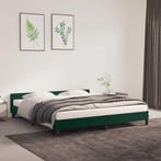 Bedframe Fluweel Donkergroen 160x200 | Retourdeal 46% Kor..., Verstelbaar, Ophalen of Verzenden, 200 cm, Stof