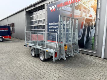 Machinetransporter met lange klep en loofrekken! Opruiming!, Auto diversen, Aanhangers en Bagagewagens, Nieuw