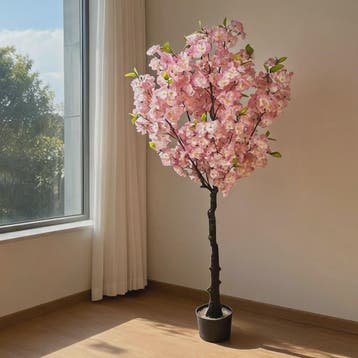 Realistische Kunst Cherry Blossom Boom - Roze Zijde Bloesems, Verzenden, Nieuw