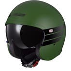 LS2 OF599 Spitfire II Retro Mat Legergroen Jethelm, Jethelm, Nieuw met kaartje, Overige merken, Heren