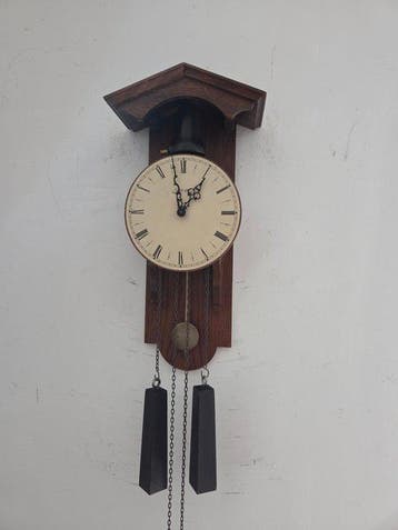 Wandklok - Hout - 1970-1980