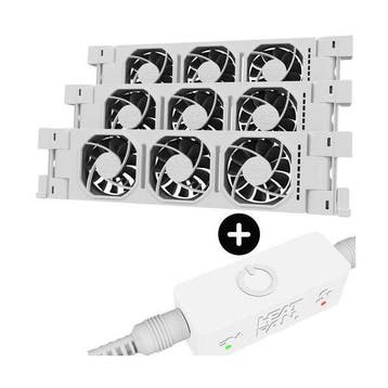 Heatfan 3 - Trio set - inclusief WiFi smartcontroller + voed, Doe-het-zelf en Verbouw, Verzenden, Nieuw