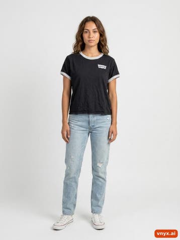 Levis T-shirts Dames maat XS Zwart Vintage, Ophalen of Verzenden, Nieuw