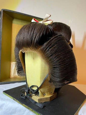 Haar ornament - Oude vintage Japanse Geisha- of theaterpruik, Antiek en Kunst