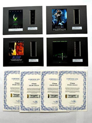 Alien Franchise – Rare Set of 3 Mounted 35mm Film Cells –, Verzamelen, Nieuw
