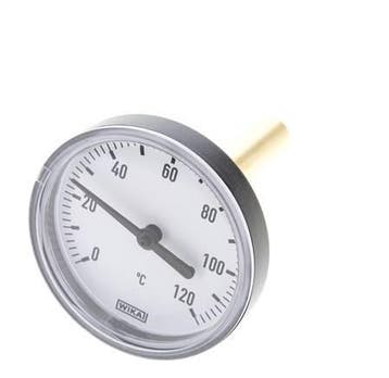 0 tot +120°C Plastic Bimetalen Thermometer 63mm Behuizing, Verzenden, Nieuw
