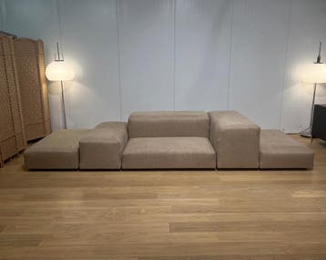 NIEUW Living Divani Extra Wall Modulaire Bank 6-delig, Ophalen of Verzenden, Rechte bank, Stof, Design Bank Bankstel Zetel Modulair Living Divani