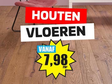 VLOEREN STUNT! Bruin eiken houten vloer 7,98 pm², Parket, 50 tot 150 cm, Nieuw, Ophalen of Verzenden