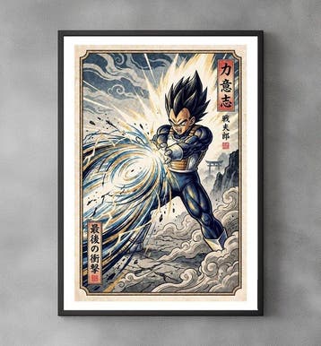 Sato Hageshi - Final Flash – Vegeta Dragon Ball - Pop Art -, Nieuw