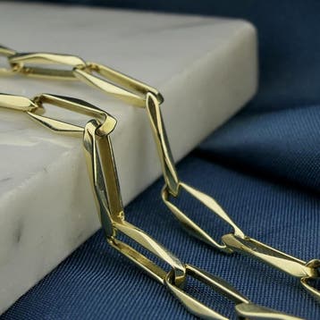 Gouden closed forever armband. (Schakelarmband), Ophalen of Verzenden, Gebruikt, Goud, Goud