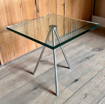 Beek - Henk Vos - Bijzettafel - Maupertuus - Glas, Aluminium