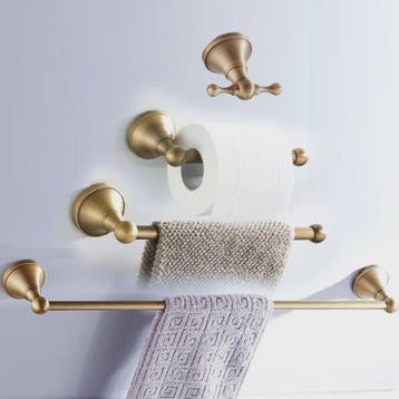 Luxe Massief Messing Badkamer Accessoires Set: Handdoekhoude, Verzenden, Nieuw