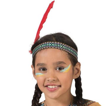 Indianen hoofdband met veer kinderen - Indianen accessoires, Verzenden, Nieuw
