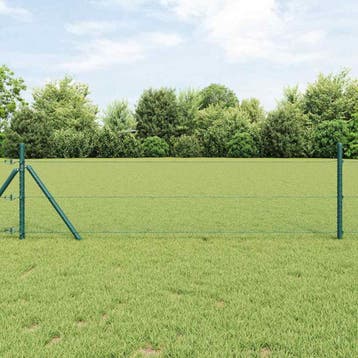 vidaXL Hexagon Hek 1 x 50 m PVC Groen, Verzenden, Nieuw, Kunststof