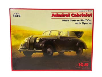Admiral Cabriolet WWII German Staff Car with Figures, Verzenden, Nieuw