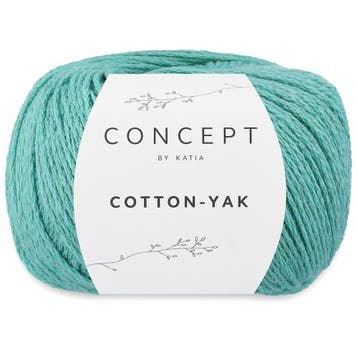 Katia Concept Cotton-Yak - 131 turquoise - Katoen / Jakwol, Ophalen of Verzenden, Nieuw