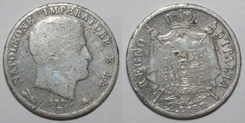 Italie Italy Napoleon Ier 2 Lire 1812 B Bologne Beau, Postzegels en Munten, Verzenden