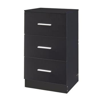 [en.casa] Nachtkastje Aurdal set van 2 met 3 lades 66x37x34,, Verzenden, Nieuw