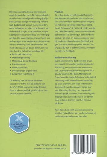 Pitch      Basisboek marketing 9789058758941, Verzenden, Zo goed als nieuw