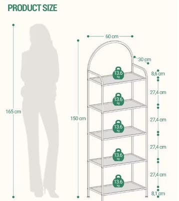 Gouden Boekenkast met 5 Glazen Planken – Modern Design, Huis en Inrichting, Kasten | Boekenkasten, Verzenden, Nieuw