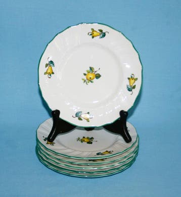 Villeroy &amp; Boch  Jamaica  6 x Gebakborden16cm, Ophalen of Verzenden, Zo goed als nieuw, Bord(en), Overige stijlen