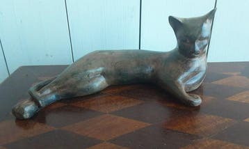 P. Chenet Foundry - Figuur - Grote Kat - 23 cm - Brons