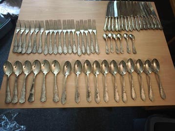 Bestekset voor 12 personen (143) - Verzilverd