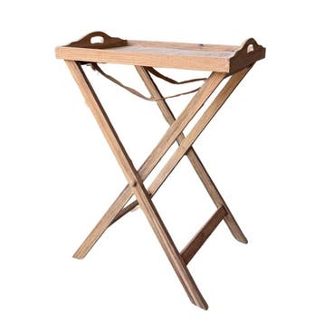 Teakhouten butlertray met inklapbaar onderstel, Ophalen of Verzenden, Nieuw
