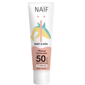 Naïf Baby & Kids Mineral Sunscreen 0% Perfume SPF50 30ml, Ophalen of Verzenden, Nieuw, Overige typen