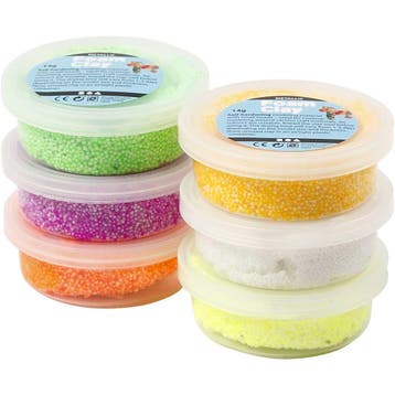 Foam Clay®, voorjaarskleuren, 6x14 gr/ 1 doos, Hobby en Vrije tijd, Knutselen, Nieuw