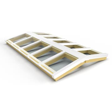 Zelfbouw lichtstraat 10 vak zadeldak 3750x1920mm-Gelaagd enk, Ophalen of Verzenden, Nieuw