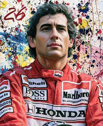 Artist Raffaele De Leo - Ayrton senna V5 -/30 2025 - Ayrton, Nieuw