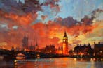 Iconica - The Fiery Thames - Unique 1/1 XXL (100x150 cm)