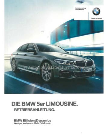2017 BMW 5 SERIE SEDAN INSTRUCTIEBOEKJE DUITS