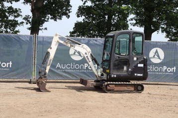 Veiling: Minigraver Bobcat E16 Diesel 10kW 2012, Ophalen, Graafmachine