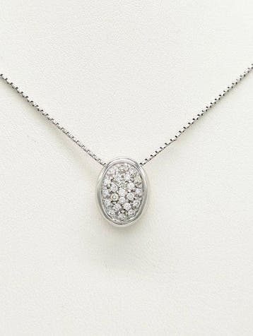 Damiani - Halsketting - 18 karaat Witgoud Diamant, Sieraden, Tassen en Uiterlijk, Kettingen, Nieuw