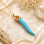 Turquoise - Argento 925 - Hanger - Italiaans vakmanschap