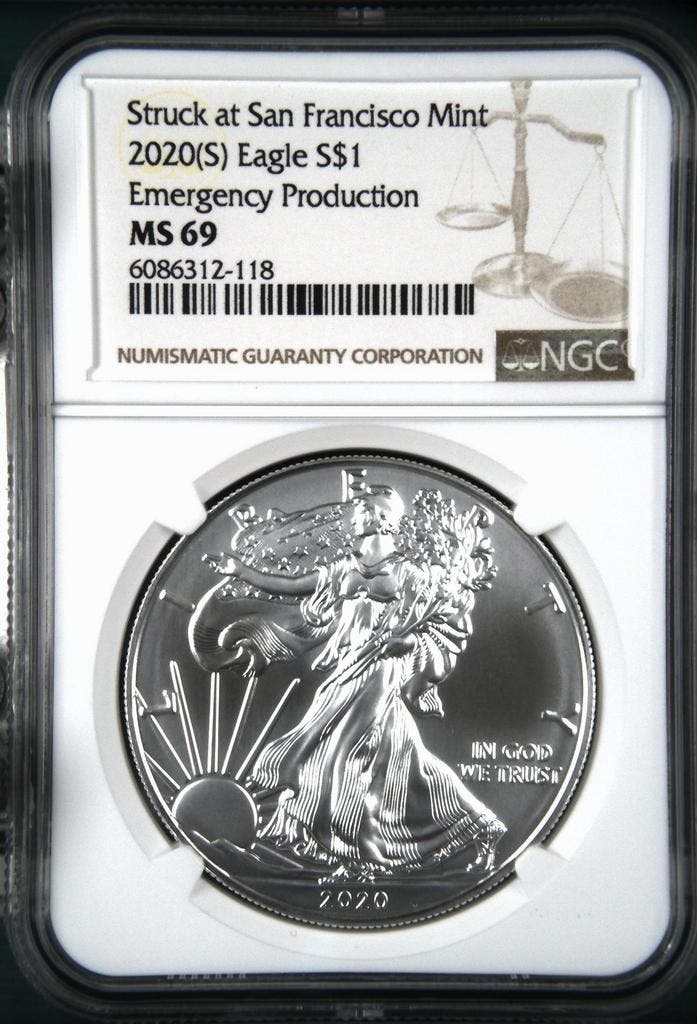American Eagle 1 oz 2020, Postzegels en Munten, Munten | Amerika, Midden-Amerika, Losse munt, Zilver, Verzenden