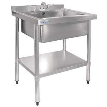 RVS spoeltafel met onderplank | 75x60x96 cm Vogue, Verzenden, Nieuw in verpakking