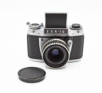 Exakta 1A + Tessar 50mm f2.8 Analoge camera, Nieuw