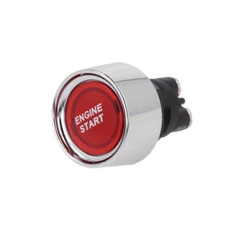 Auto motor startknop - 22mm - SPST NO - Rood - 12V, Ophalen of Verzenden, Nieuw