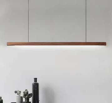 Nordic Houten LED Hanglamp – Moderne Plafondlamp voor Eetkam, Verzenden, Nieuw
