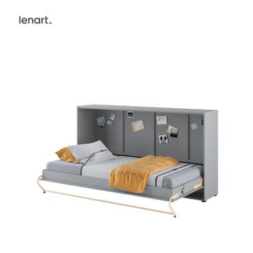Lenart Concept Pro Horizontaal Opklapbed 90x200 - Grijs, Nieuw