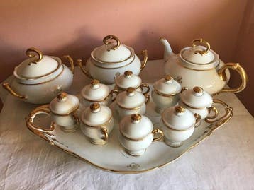 vecchia Parigi - Koffiekopje (13) - Porselein - Set voor