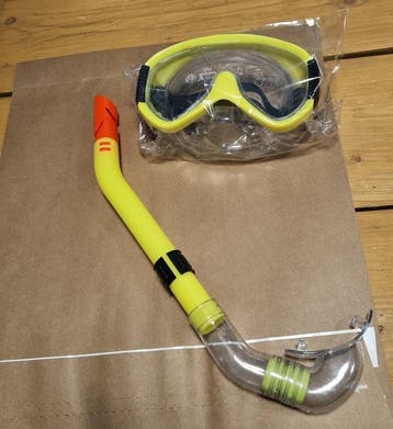 Snorkelset Pro Geel voor Volwassenen (Zwembaden, Recreatie), Verzenden, Nieuw