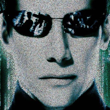 Crypto Keanu Reeves II - Matrix - Format XL 60x60 - Keanu, Nieuw