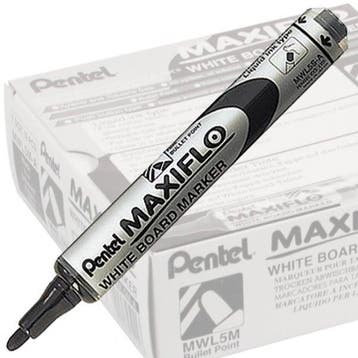 Maxiflo Whiteboard Marker MWL5M Zwart - 12 stuks, Ophalen of Verzenden, Nieuw, Overige typen