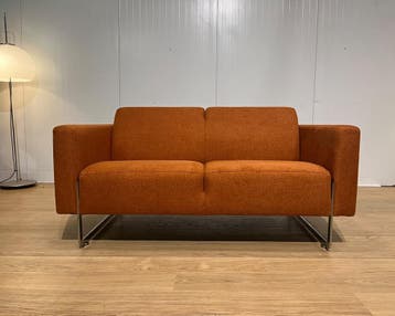 NIEUW GESTOFFEERD Artifort Mare Loveseat Oranje + Garantie, Design Bank Bankstel Zetel 2-Zits Artifort, 150 tot 200 cm, 75 tot 100 cm